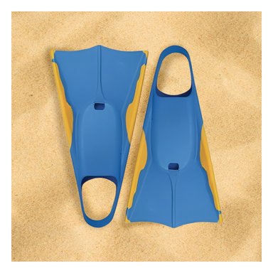 PACK4 ALETAS DE CAUCHO FLEXIBLES PARA BUCEO TALLA 36-38 AZUL
