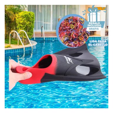 PACK3 PALETA PORTATIL DE NADO TALLA M Y+LIGAS DE REGALO