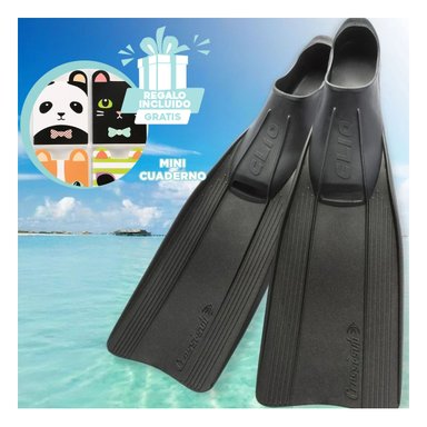 FLIPPERS COMODAS PARA AGUA PROFUNDAS NEGRO Y+GIFT MINIAGENDA