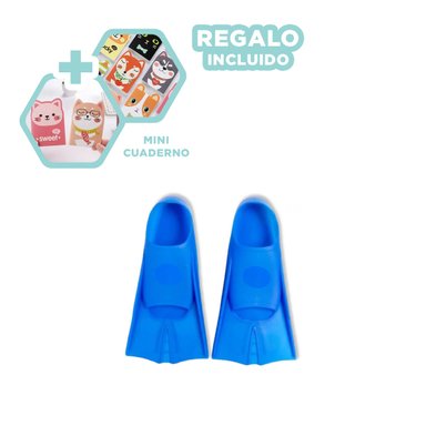 PACK2 ALETAS FLEXIBLES PARA BUCEO AZUL Y+REGALO AGENDITA