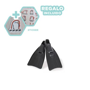 PACK3 ALETAS PARA EXPLORACION EN NEGRO Y+REGALO STICKERS