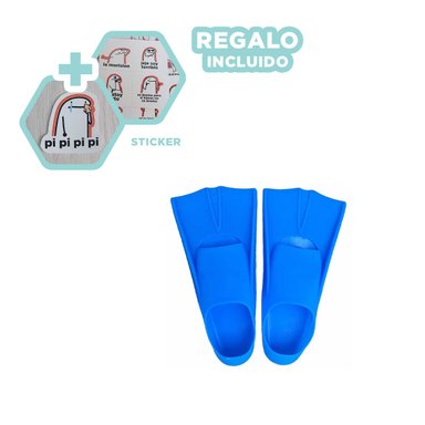 PACK5 ALETAS PARA EXPLORACION EN AZUL Y+REGALO STICKERS