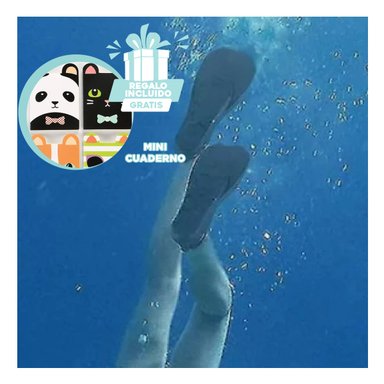PACK4 ALETAS FLEXIBLES PARA BUCEO EN NEGRO Y+REGALO AGENDITA