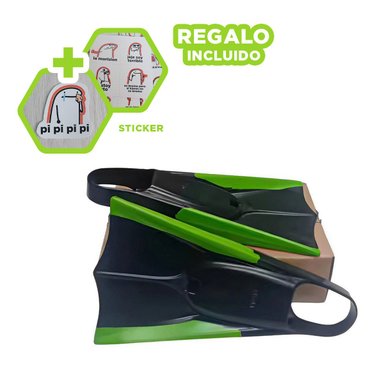 ARTICULO ACUATICO ORCA PARA USO EN PISCINA Y PLAYA NEGRO VERDE Y+REGALO STICKER