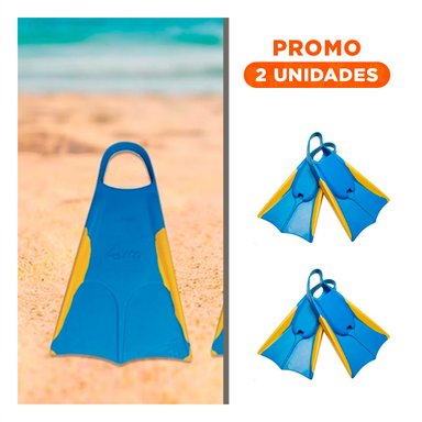 PACK2 DISPOSITIVO ACUATICO ORCA PARA PRACTICA DEPORTIVA AZUL AMARILLO