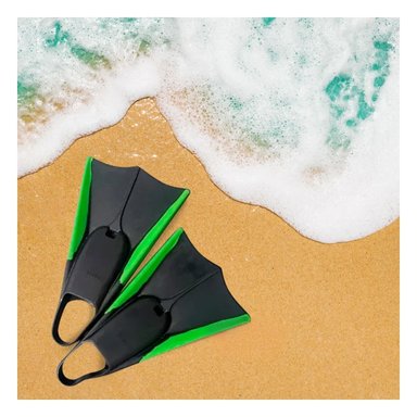 COMPLEMENTO DEPORTIVO ORCA PARA NATACION Y EJERCICIO NEGRO VERDE Y+LIGAS REGALO