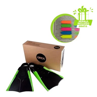 ALETILLA COMPACTA DE NEGRO Y VERDE Y+BANDERITAS ADHESIVAS