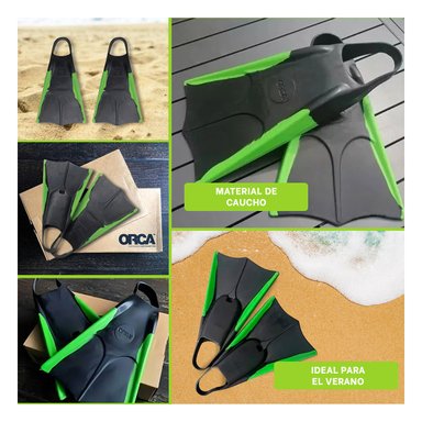 FLIPPERS EFICIENTE EN TALLA 43 A 44 NEGRO Y+REGALO STICKERS