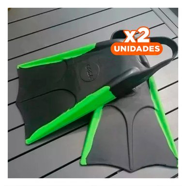 PACK2 EQUIPO DE ENTRENAMIENTO ACUATICO ORCA GRAVITAL NEGRO VERDE Y+REGALO STICKER