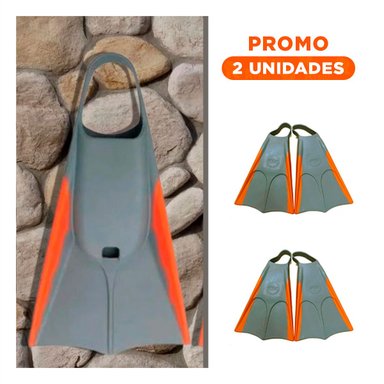 PACK2 DISPOSITIVO ACUATICO ORCA PARA PRACTICA DEPORTIVA PLOMO ANARANJADO