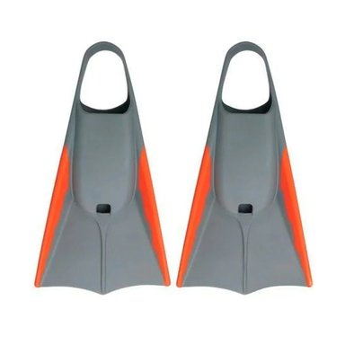 PRODUCTO DE NATACION ORCA CON ALETAS DE CAUCHO COMODAS PLOMO ANARANJADO Y+PAPEL REGALO