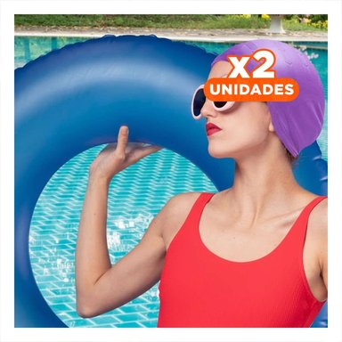 PACK2 GORRO LIGERO PARA ENTRENAMIENTO EN AGUA CON PROTECCION Y+REGALO STICKER