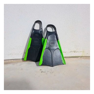 PACK4 FLIPPERS PARA NATACION NEGRO Y VERDE Y+LIGAS DE REGALO