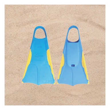 ALETILLA EFICIENTE DE NADO AZUL Y AMARILLO Y+REGALO STICKERS