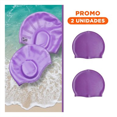 PACK2 GORRO DE USO DIARIO PARA PISCINA CON AJUSTE ERGONOMICO