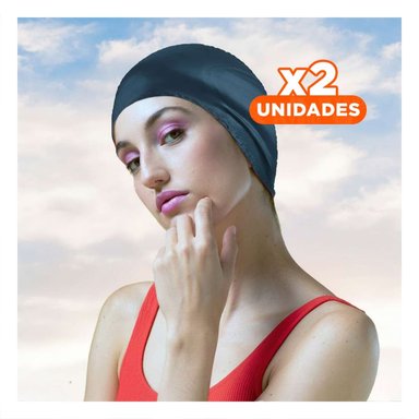 PACK2 GORRO LIGERO PARA ENTRENAMIENTO EN AGUA CON PROTECCION Y+REGALO STICKER