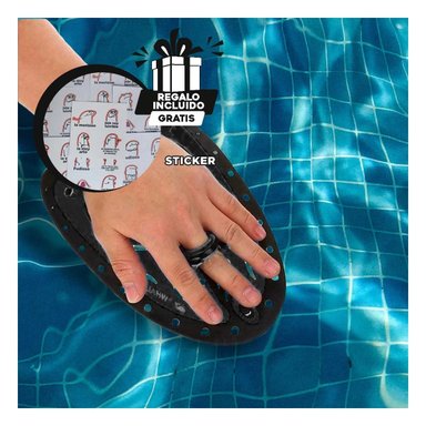 PACK4 GUANTE COMODO PARA NADAR EN NEGRO Y+LIGAS DE REGALO