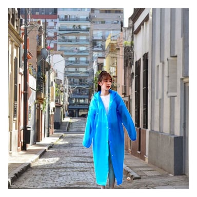 CHAQUETA IMPERMEABLE PARA NINOS Y NINAS CON CAPUCHA PROTECTORA - 1