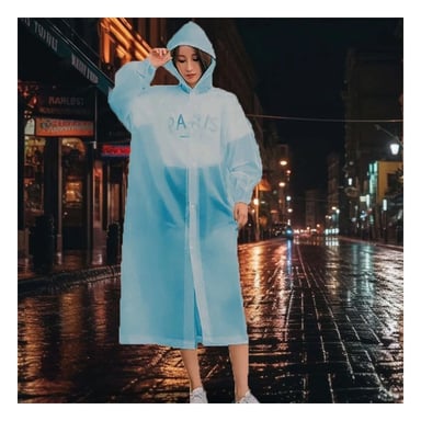 IMPERMEABLE PARA USO DIARIO EN EXTERIOR CON AJUSTE FLEXIBLE Y+LIGAS REGALO - 1