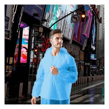 IMPERMEABLE PARA USO DIARIO EN EXTERIOR CON AJUSTE FLEXIBLE Y+LIGAS REGALO - 2