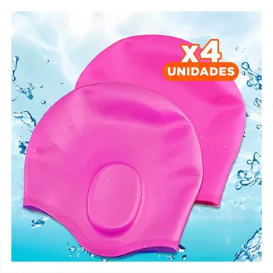 PACK4 EQUIPO ACUATICO PARA NINOS CON GORRO CREATIVO