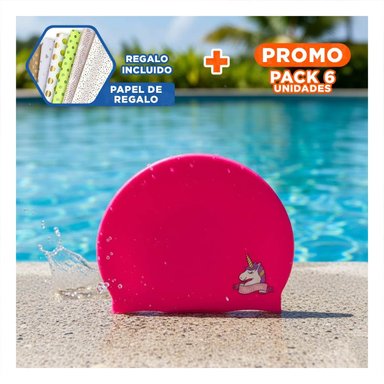 PACK6 ACCESORIO PRACTICO PARA NATACION RECREATIVA INFANTIL Y+PAPEL REGALO