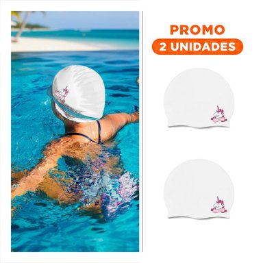 PACK2 GORRO CON DISENO UNICORNIO PARA ACTIVIDADES EN AGUA Y AJUSTE FLEXIBLE