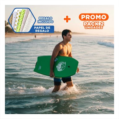 PACK2 IMPLEMENTO MARINO 41 PULGADAS COLOR VERDE PARA USO RECREATIVO Y+PAPEL REGALO