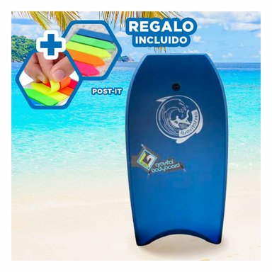 PACK2 TABLA DURADERO EN TONO AZUL Y+BANDERITAS ADHESIVAS