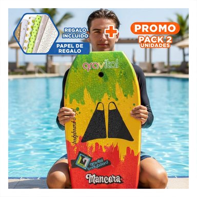 PACK2 ACCESORIO ACUATICO 42 PULGADAS MULTICOLOR PARA OLAS CON FACIL MANEJO Y+PAPEL REGALO