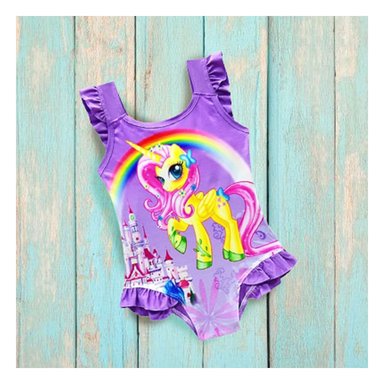 CONJUNTO DE NATACION PARA NINAS COLOR LILA CON USO PRACTICO EN AGUA Y+LIGAS REGALO
