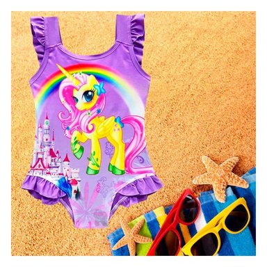 PACK12 MODA DE NATACION PARA NINAS LILA CON AJUSTE SUAVE Y+PAPEL REGALO - 5