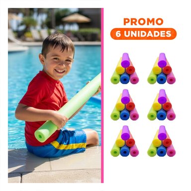 PACK6 APOYO DE ESPUMA FLOTANTE PARA NADAR DE 1,50 M USO RECREATIVO