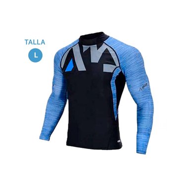 PACK2 CAMISETA DEPORTIVA EN COLOR AZUL Y+LIGAS DE REGALO