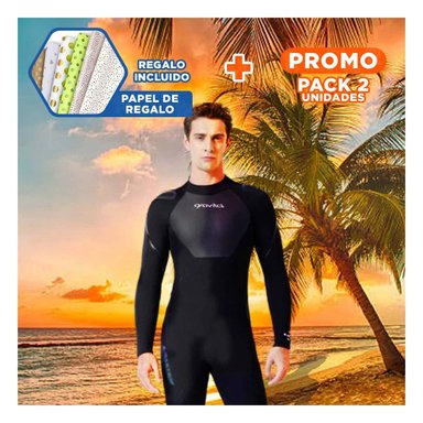 PACK2 TRAJE PROTECTOR DEL SOL EN NEGRO Y+PAPEL DE REGALO