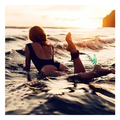 PACK3 CORREA PARA TABLA DE NATACION LEASH GRAVITAL EN VERDE