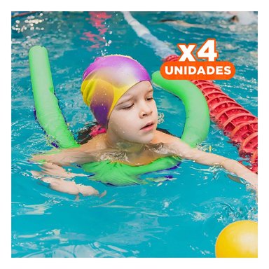 PACK4 ROLLO DE ESPUMA FLOTANTE PARA NADAR DE 1,50 M USO FAMILIAR