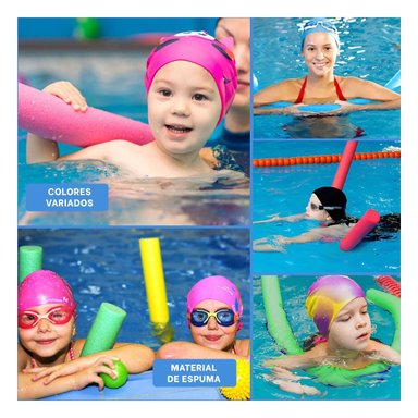 PACK6 APOYO DE ESPUMA FLOTANTE PARA NADAR DE 1,50 M EN PISCINA Y+PAPEL REGALO - 3