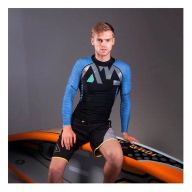 PACK3 POLO ELASTICO NAILON HOMBRE EN TALLA L EN AZUL