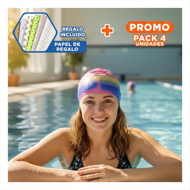 PACK4 COMPLEMENTO DE NATACION FLEXIBLE PARA PISCINA CONFORT Y+PAPEL REGALO