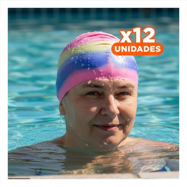 PACK12 CUBIERTA DE CABEZA PARA NATACION FLEXIBLE USO SEGURO