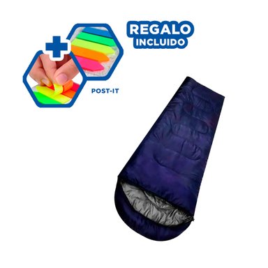 PACK3 BOLSA CAMA PARA FRIO EN AZUL Y+BANDERITAS ADHESIVAS