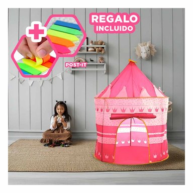 PACK3 CARPA DE 105X135CM PARA NIÑAS Y+BANDERITAS ADHESIVAS - 1