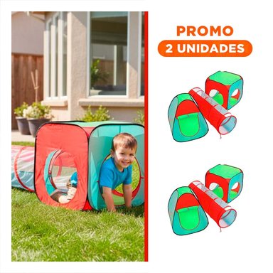 PACK2 CARPA COMPACTA DE NIÑO DE CAMPO 3 PIEZAS MG-H8010 EB PARA DIVERSION