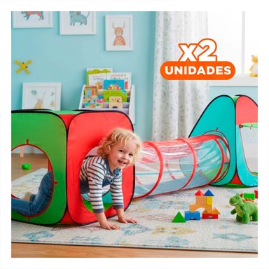 PACK2 REFUGIO COMPACTO DE NIÑO DE CAMPO 3 PIEZAS MG-H8010 EB PARA ACTIVIDADES Y+REGALO STICKER