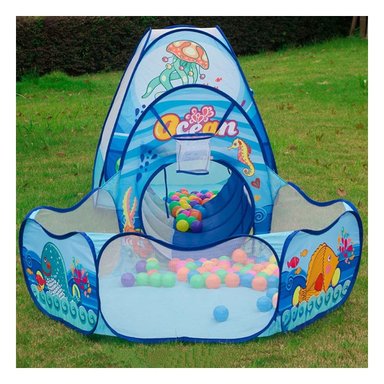 PACK4 CARPA RAPIDA DE NIÑO DE CAMPO 3 PIEZAS MG-16335 EB CELESTE PARA JUEGOS Y+PAPEL REGALO - 5