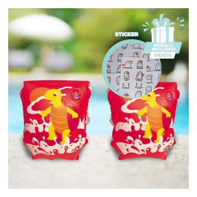 PACK9 BRAZO PARA NIÑOS EN COLOR ROJO Y+REGALO STICKERS