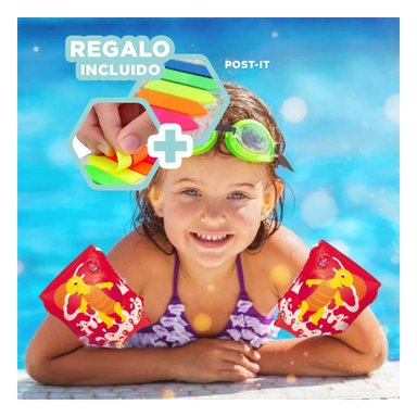 PACK6 BRAZO PARA INFANTES EN ROJO Y+BANDERITAS ADHESIVAS