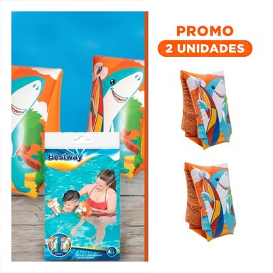 PACK2 FLOTADORES DIVERTIDOS ANIMALES ACUATICOS TIBURON 32102 PARA DIVERSION EN AGUA