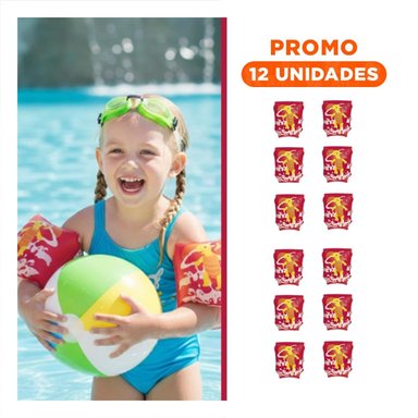 PACK12 AROS INFANTILES ANIMALES ACUATICOS TORTUGA ROJO PARA ACTIVIDADES Y+REGALO STICKER